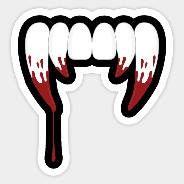 Vampire Teeth - Vampire - Sticker | TeePublic